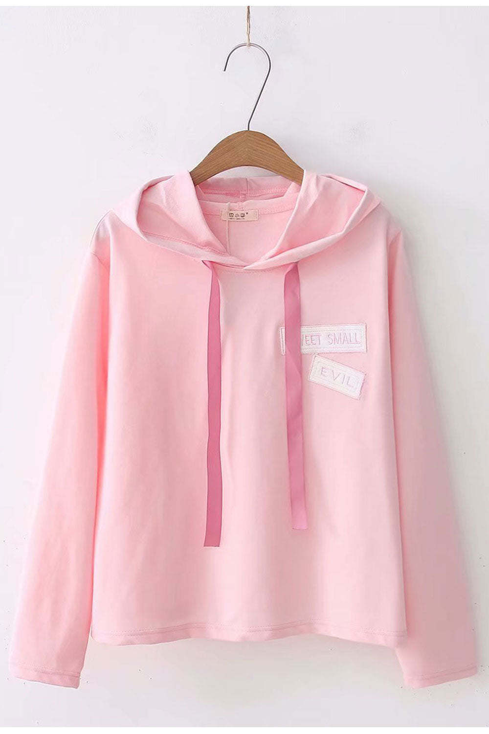 Women Simple Solid Colored Cozy Long Sleeve Hoodie