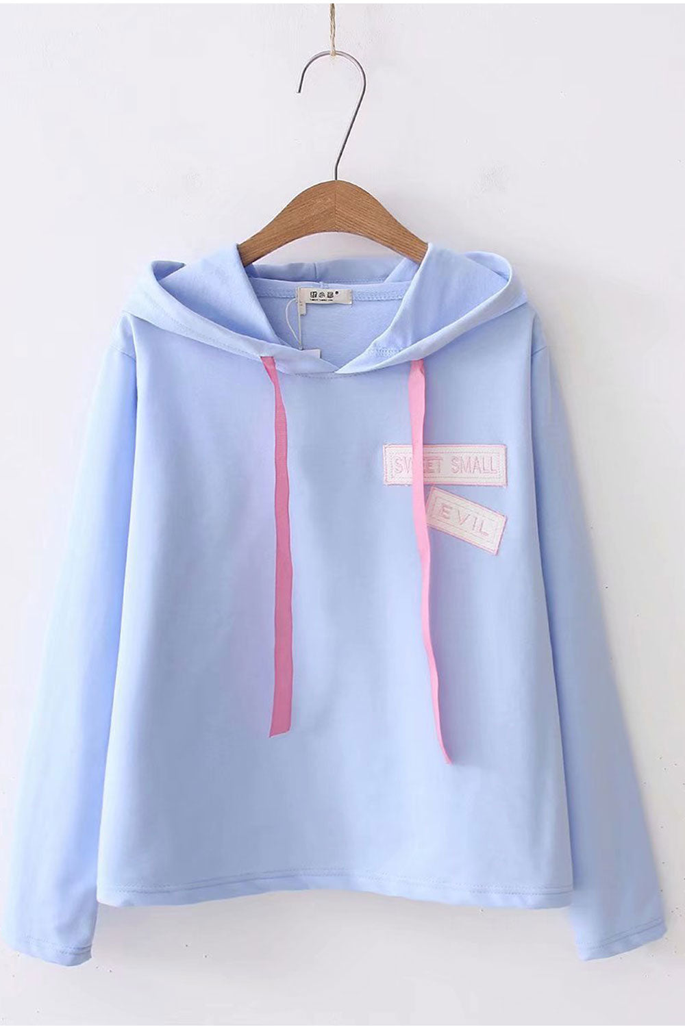 Women Simple Solid Colored Cozy Long Sleeve Hoodie