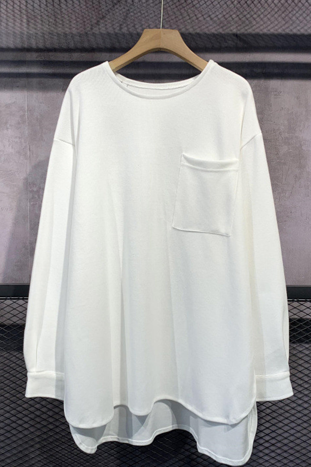 Women Simple Styled Casual Long Sleeve Thick Breathable Sweatshirt