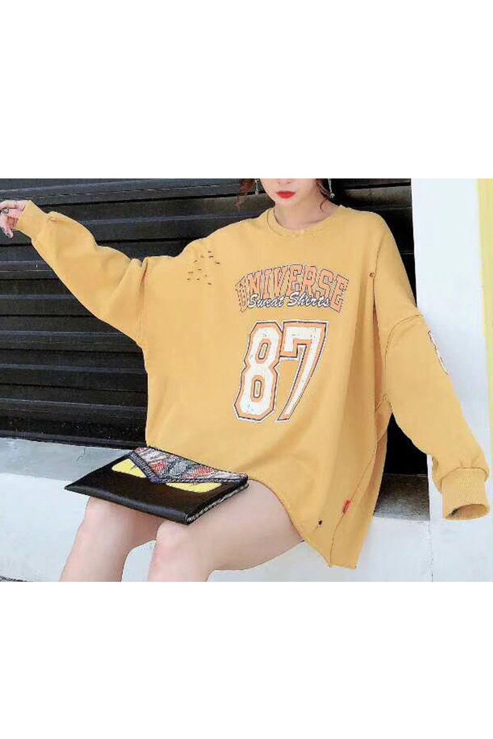 Women Printed Pattern Casual Autumn & Winter Season Magnificent Sweatshirt