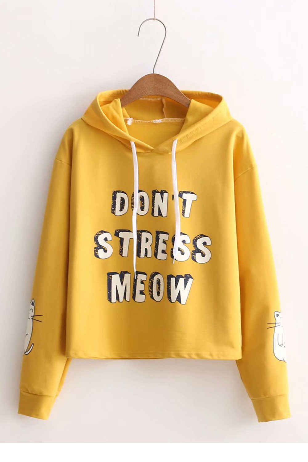 Women Magnificent Letter Printed Long Sleeve Casual Hoodie