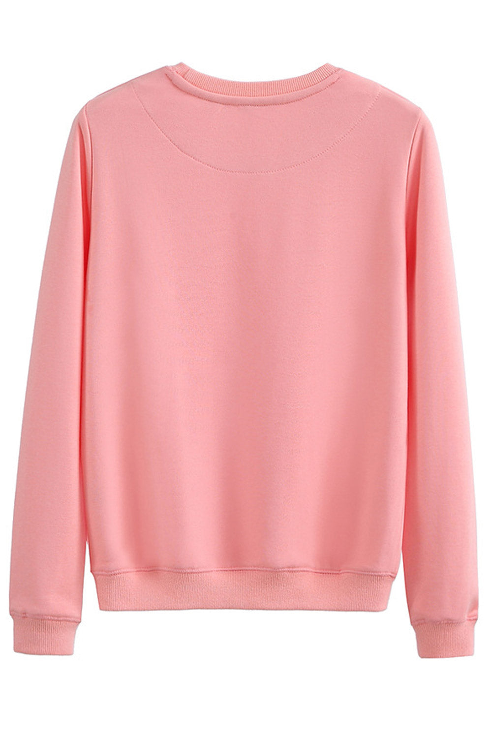 Women Easy Round Neck Breathable Warm Long Sleeve Sweatshirt