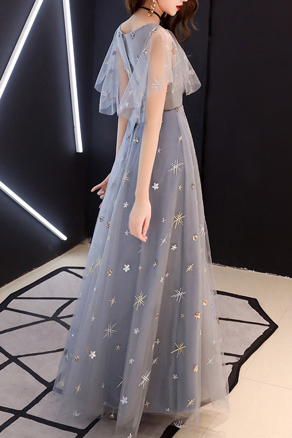 Women V-Neck Style Thin Breathable Classy Wedding Dress