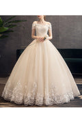 Women Tassel Sleeve Solid Colored Elegant Fashionable Wedding Dress