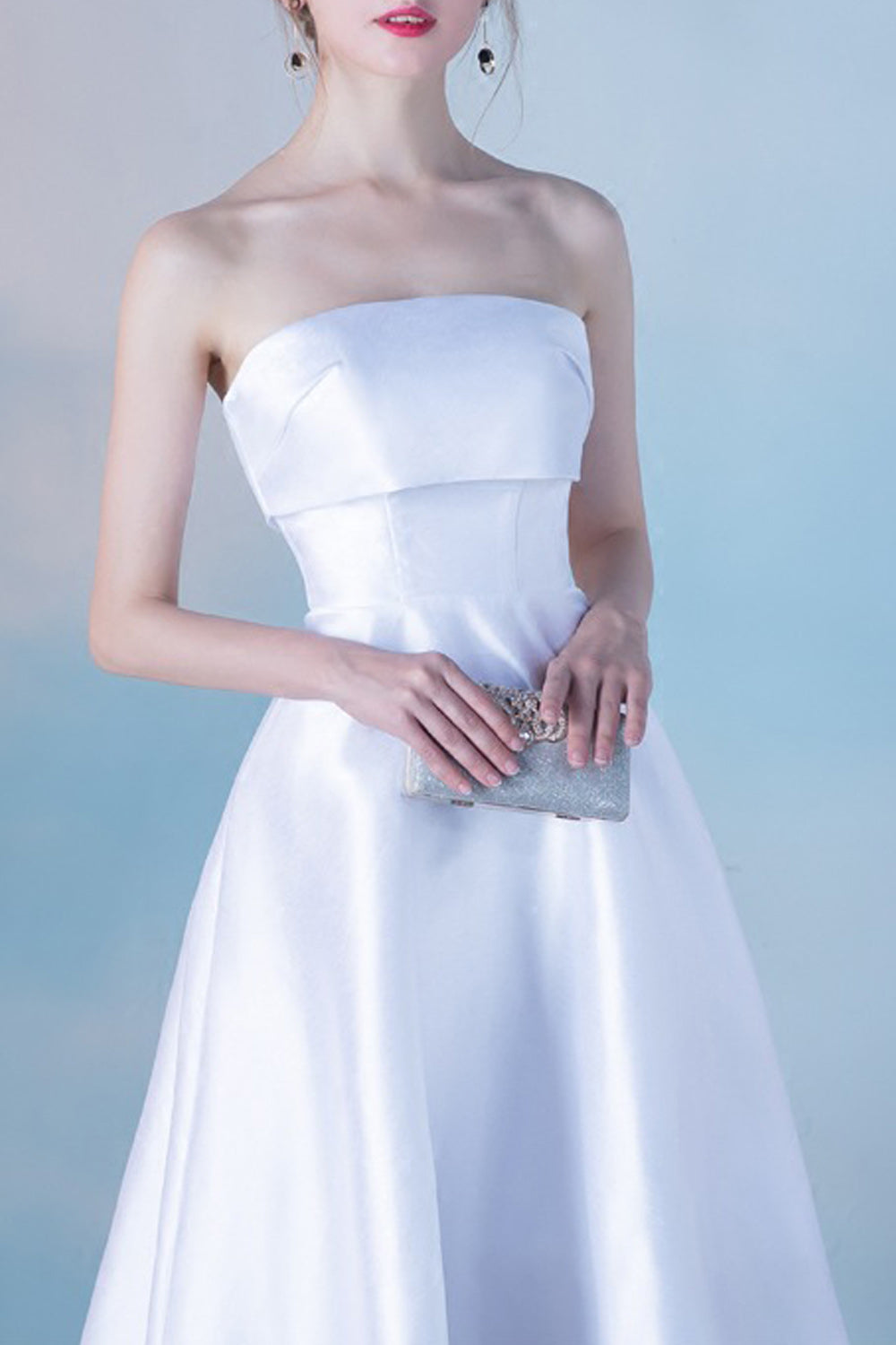 Women Off-Shoulder Solid Colored Elegant Evening Party Dress