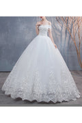 Women Pretty Lace Decorated Slim Fit Soft Wedding Dress