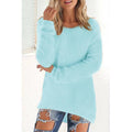 Women Fashion Solid Colored Warm Sweater