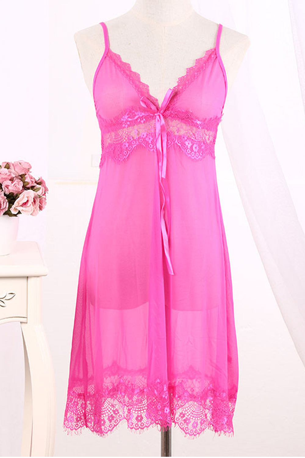 Women Breathable Easy Strap Neck Solid Colored Lingerie