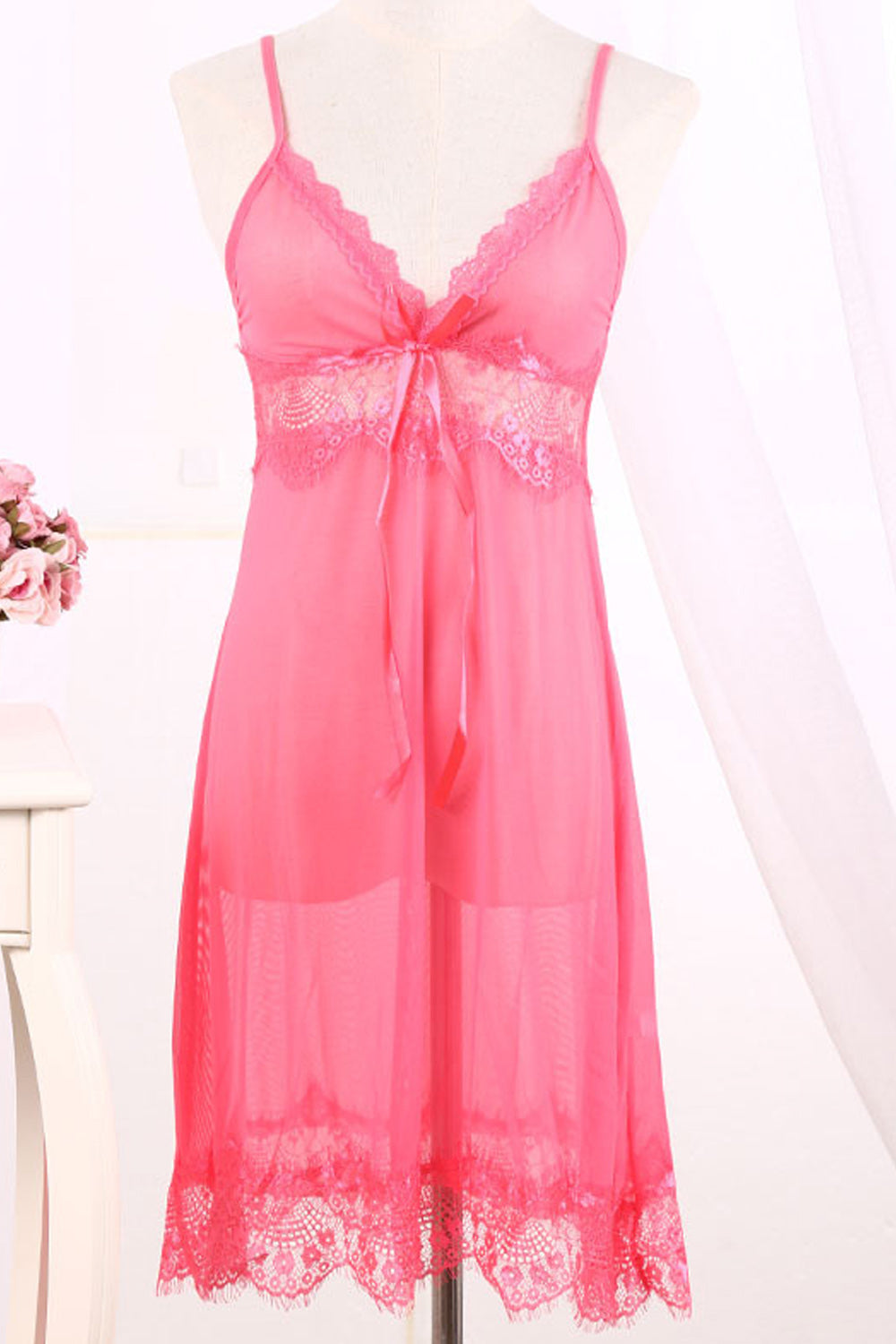 Women Breathable Easy Strap Neck Solid Colored Lingerie