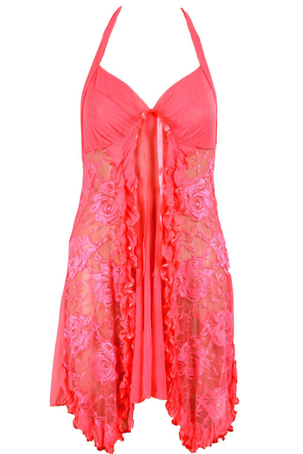 Women Breathable Pinkish Elegant Colored Beautiful Embroidered Lingerie