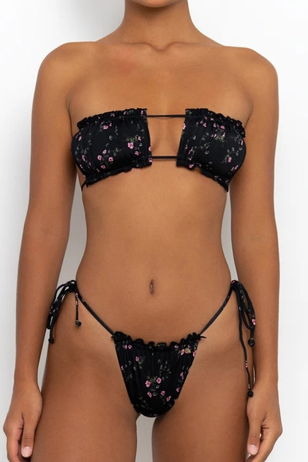 Women Trendy Printed Style Off-Neck Breathable Soft Swimwear