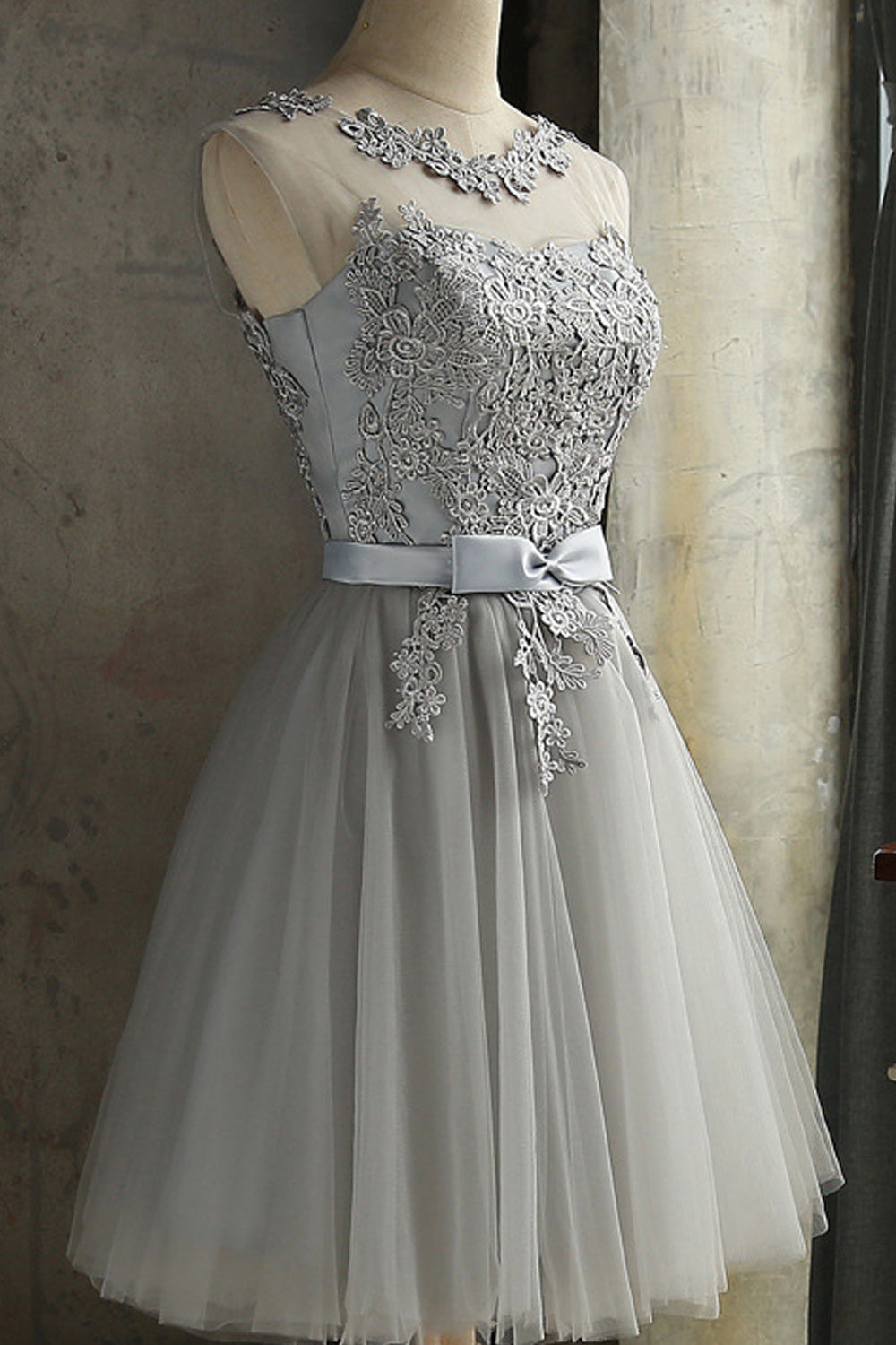 Women Lace Embroidery Charming Solid Colored Breathable Evening Party Dress