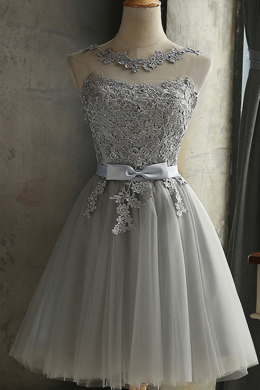 Women Lace Embroidery Charming Solid Colored Breathable Evening Party Dress
