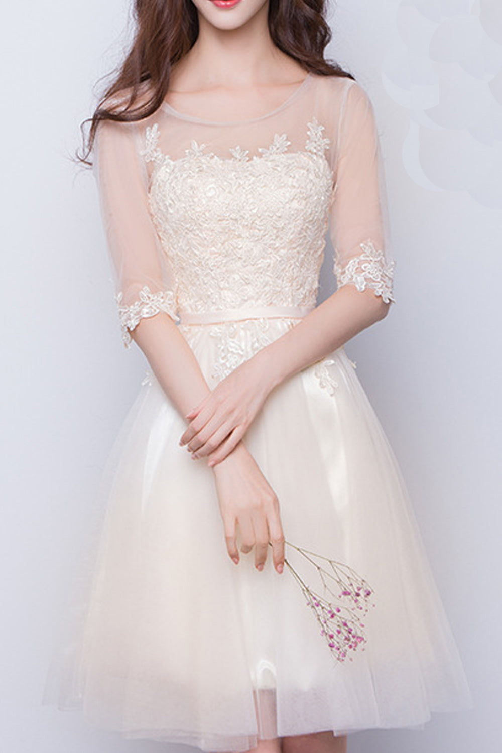 Women Transparent Sleeve Thin Skirt Cool Stylish Evening Party Dress