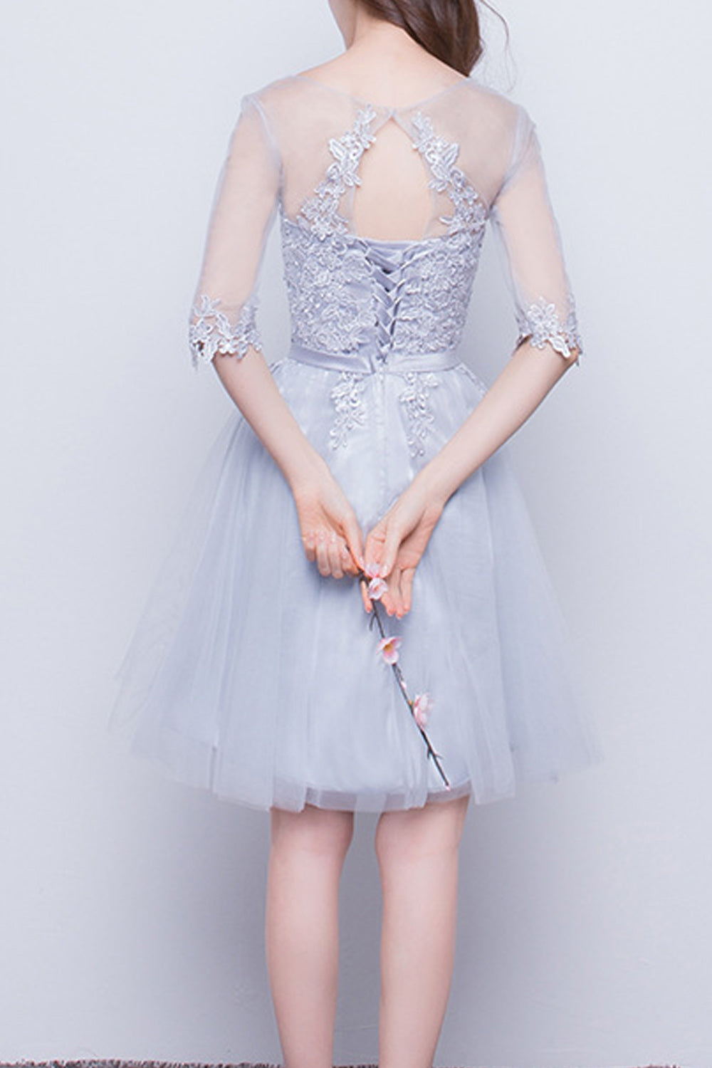 Women Transparent Sleeve Thin Skirt Cool Stylish Evening Party Dress