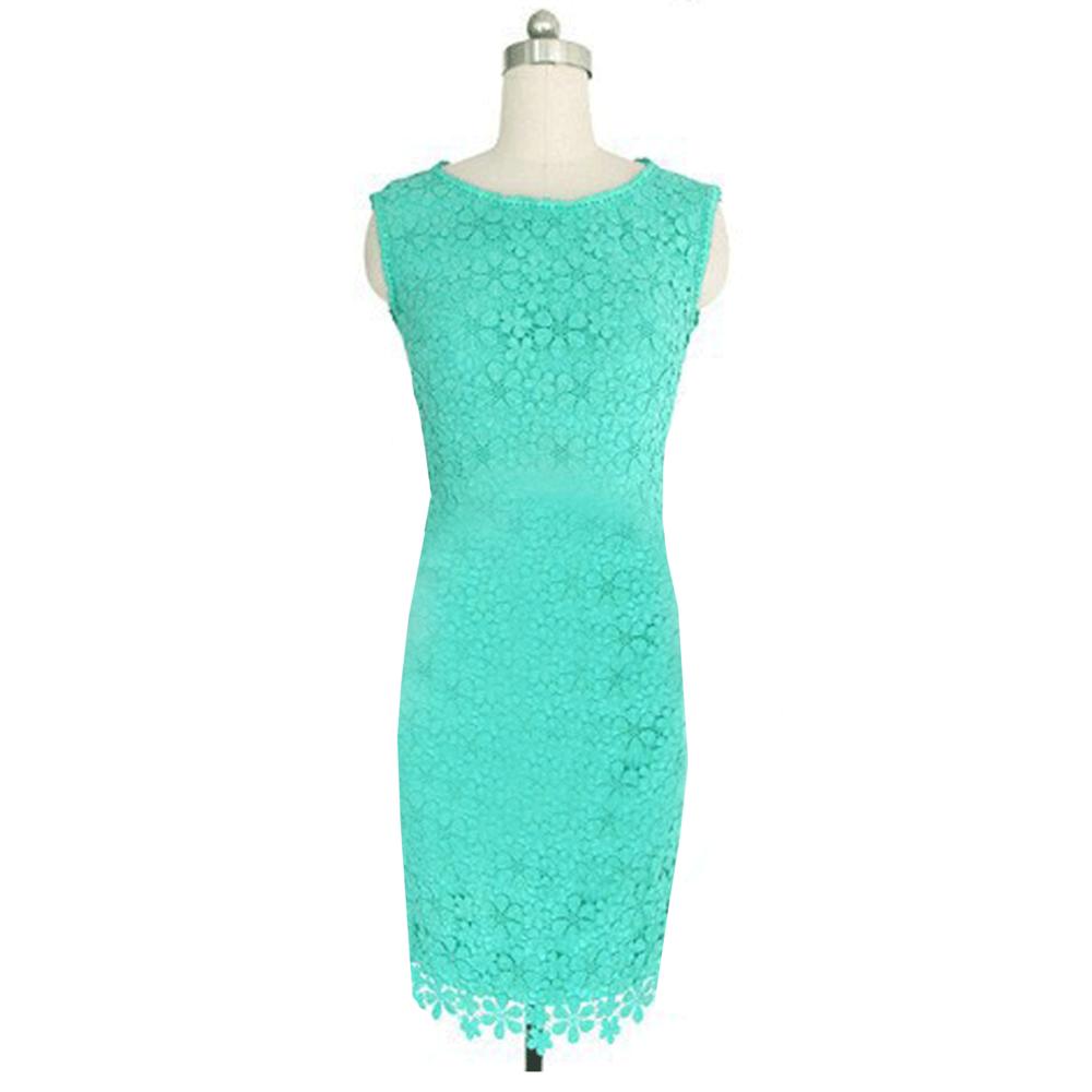 Women Sleeveless Flounced Hem Waist Dress