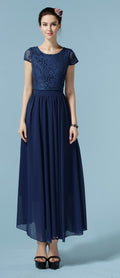 Women's Elegant Long Length Pleated Skirt  Dress