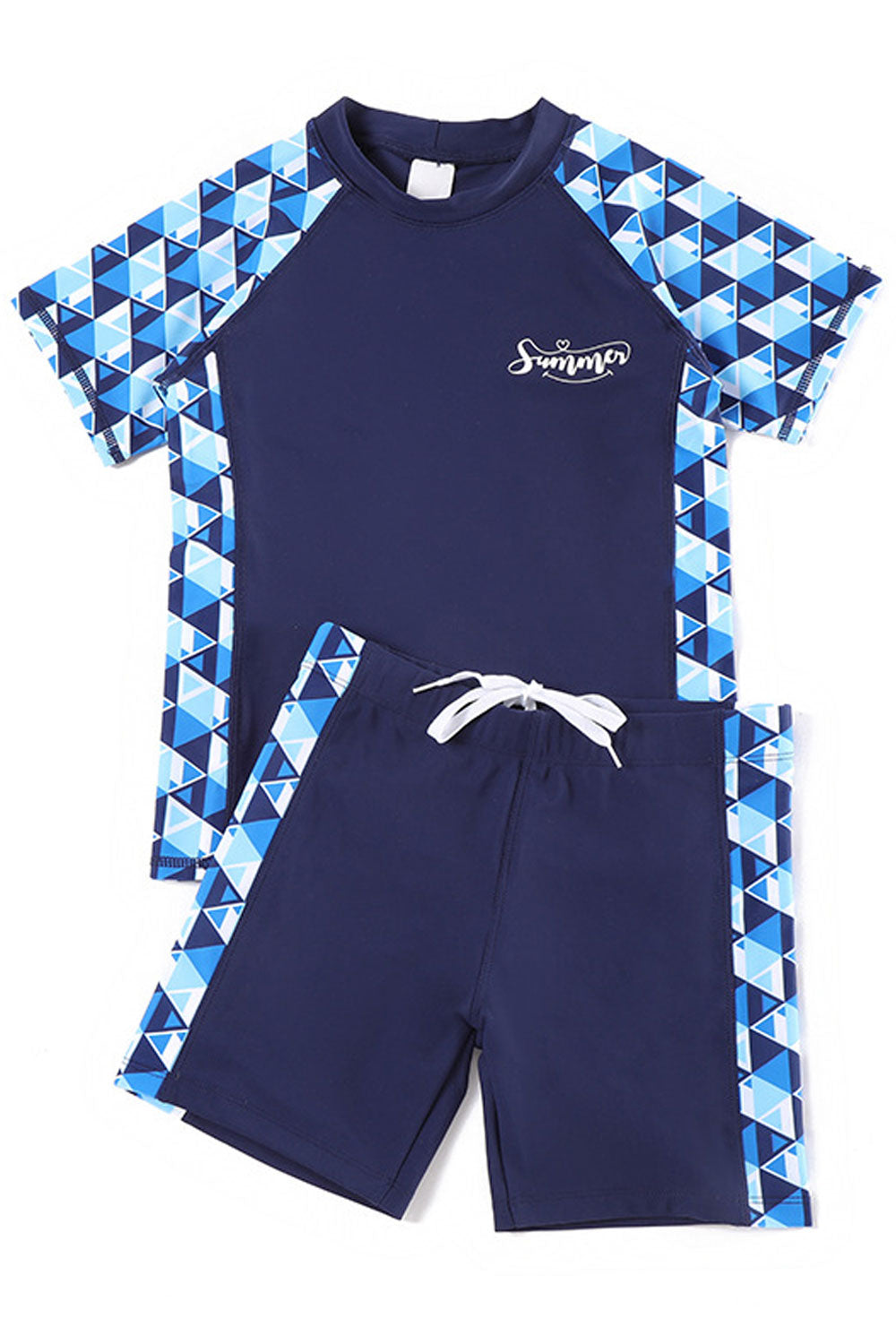 Baby Boys Awesome Printed Pattern Drawstring Waist Convenient Swimwear