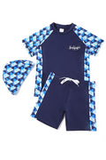 Baby Boys Awesome Printed Pattern Drawstring Waist Convenient Swimwear