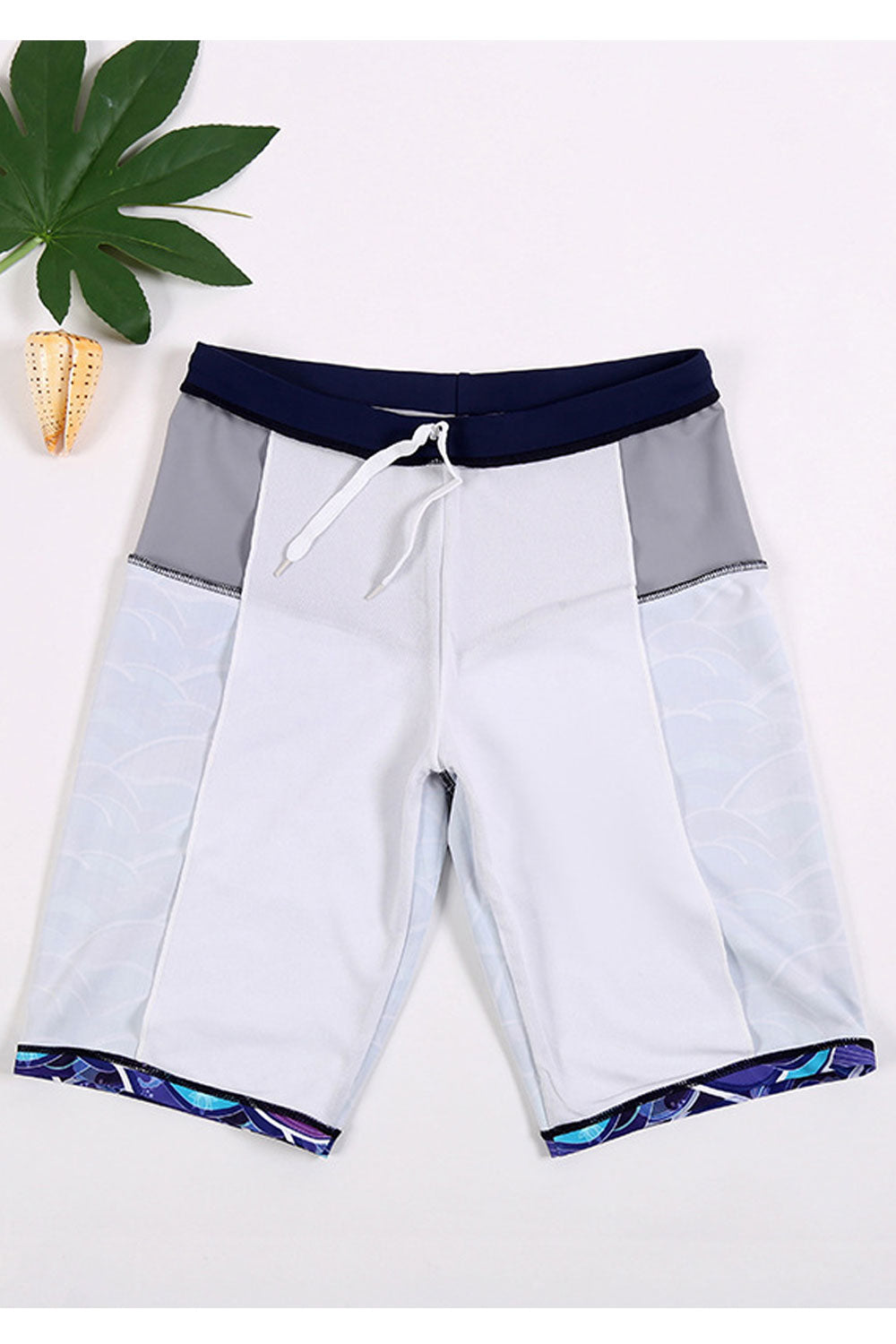 Baby Boys Drawstring Waist Printed Style Swimwear Short