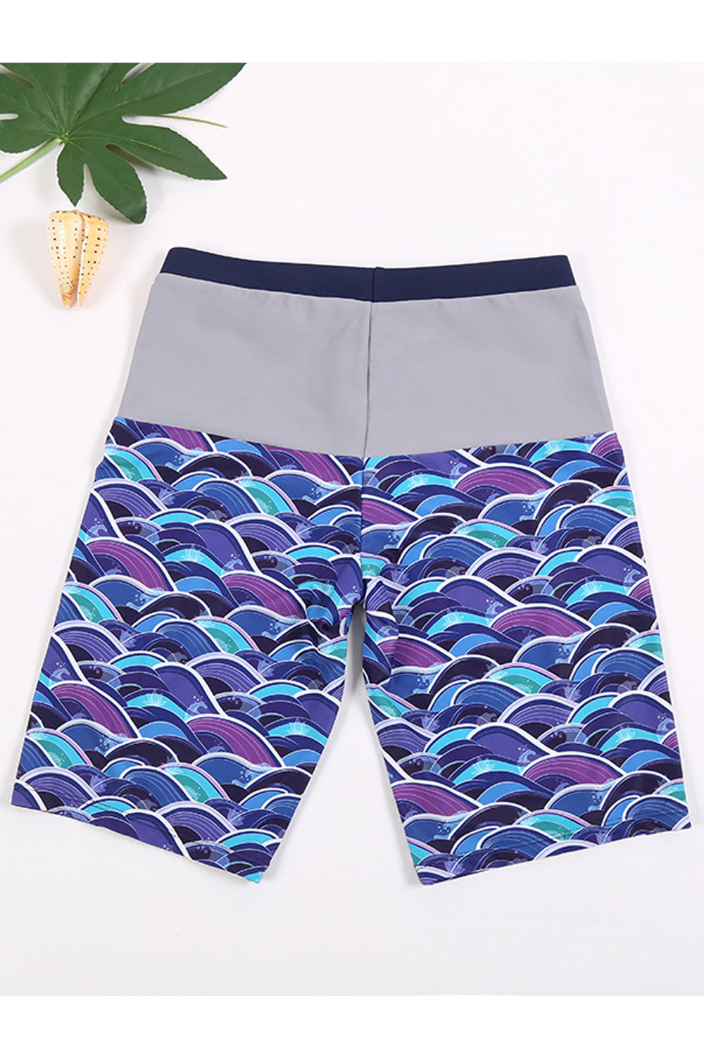 Baby Boys Drawstring Waist Printed Style Swimwear Short