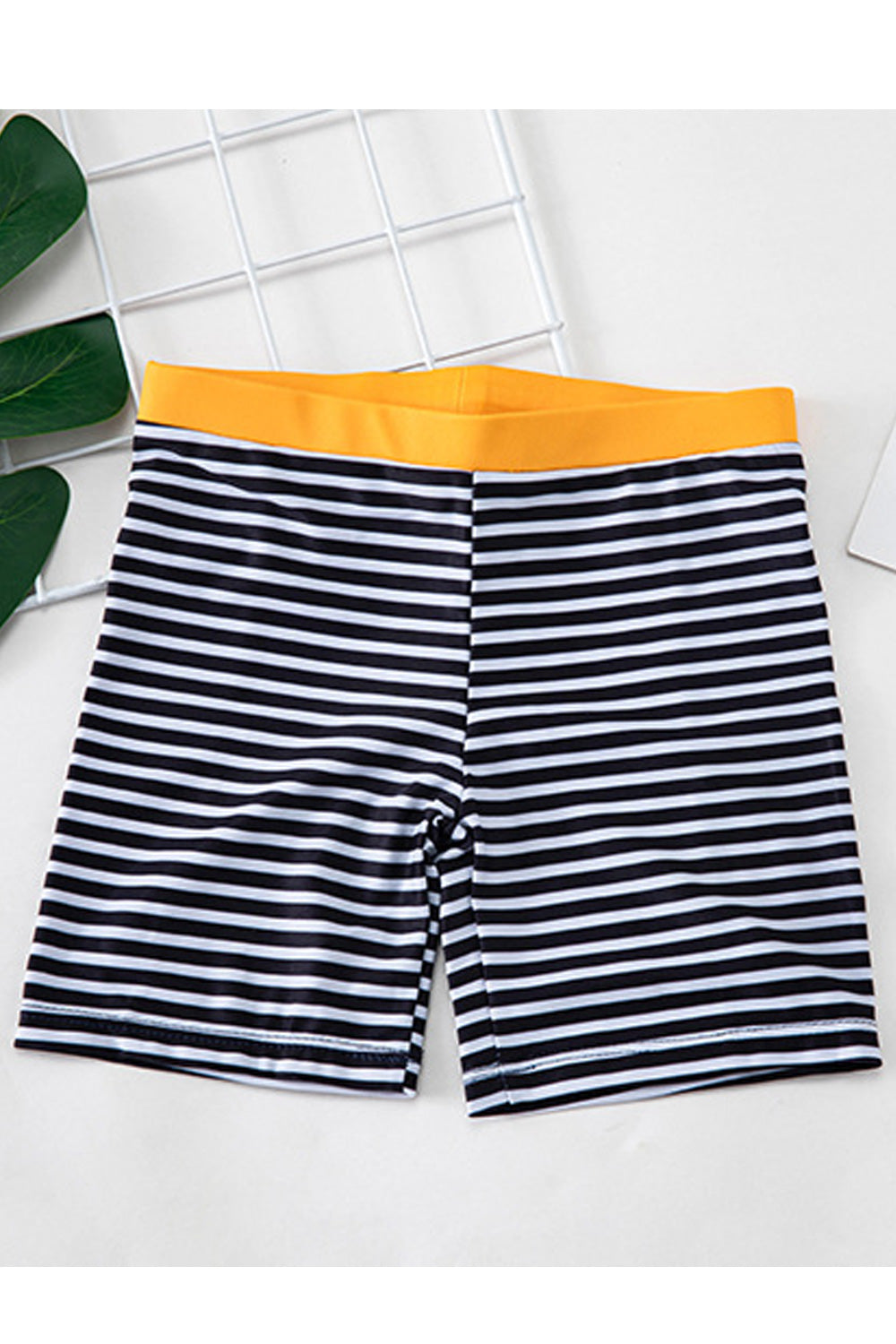 Baby Boys Short Sleeve Sunscreen Breathable Elastic Waist Swimwear