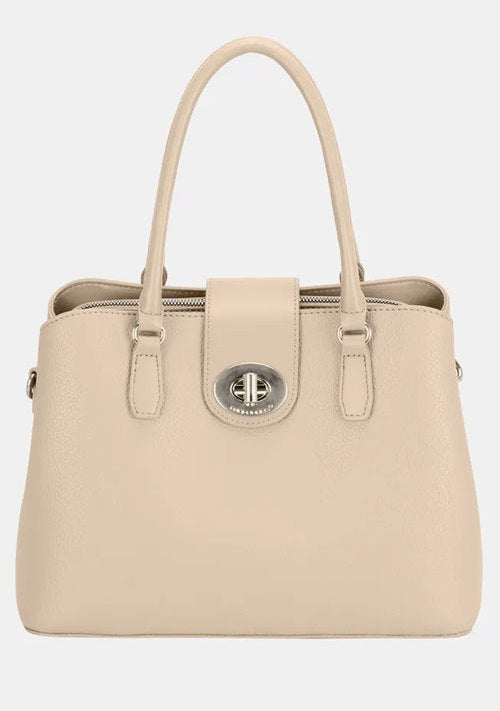 Women's David Jones PU Leather Twist-Lock Tote Bag