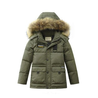 Kids Boys Winter Fashion Thick Padded Jacket