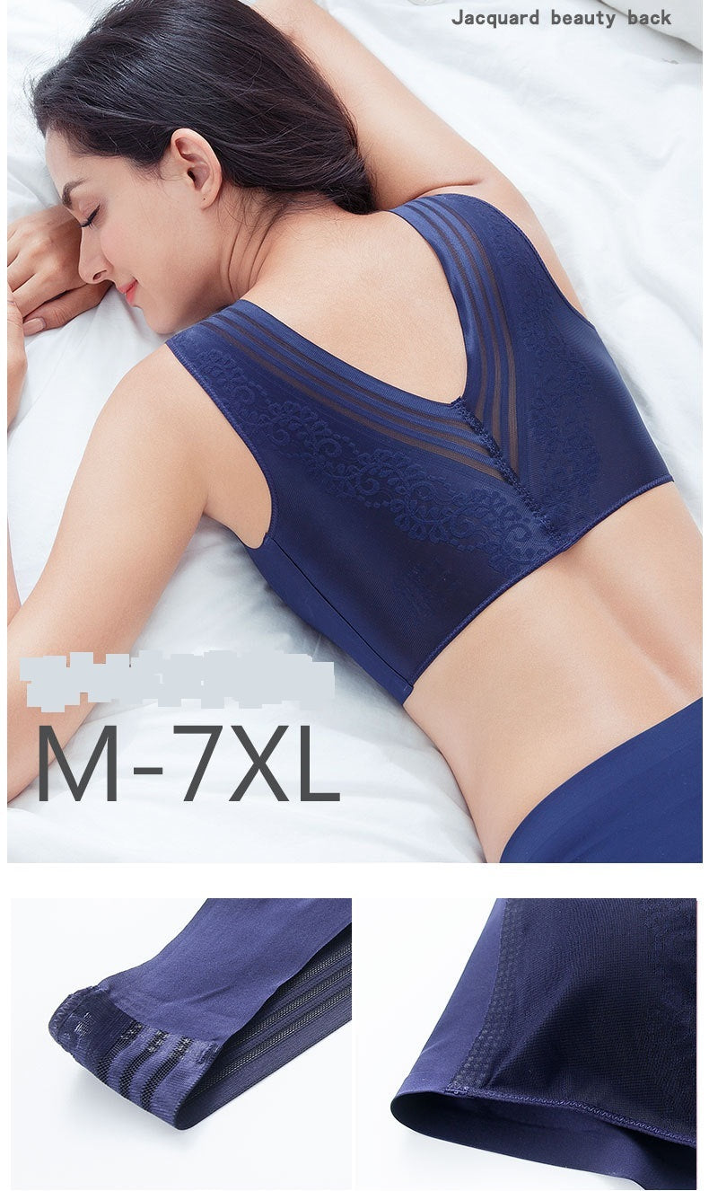 Women Full Cup Solid Colored Lace Up Vest Bra