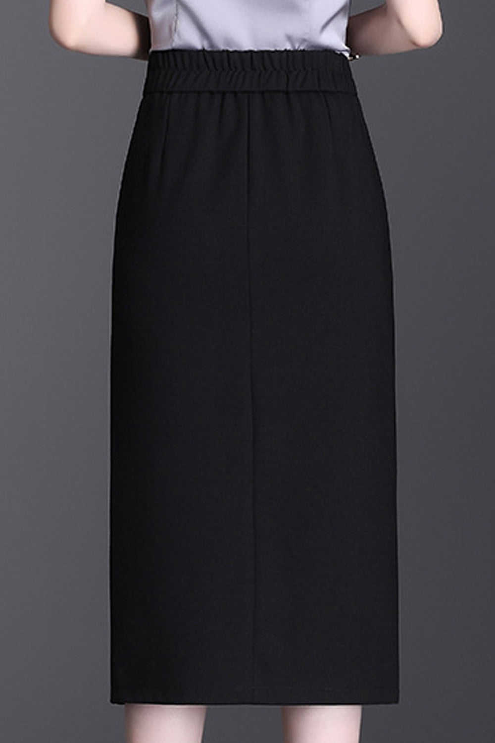 Women Mid Length Solid Colored Pretty Comfortable Skirt