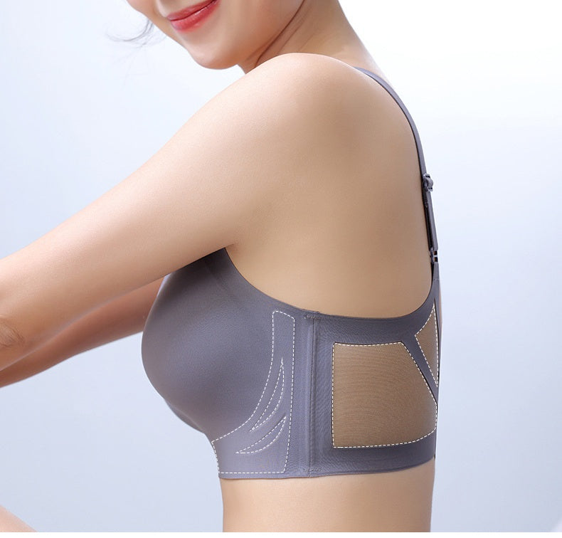 Women's Plus High Impact Sports Bra Wirefree Push Up Full Coverage Running Fitness Bra