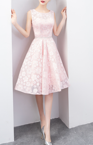 Women's Pink Bridesmaid Dress – Soft Elegance for Your Special Day