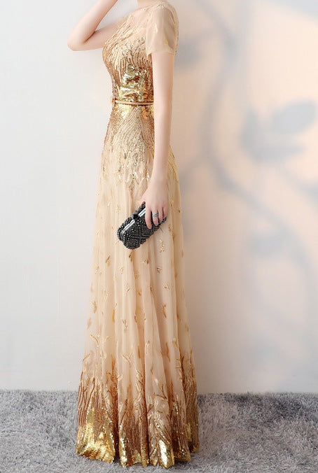 Certainly! Here's a complete and elegant full product description for a women’s evening dress, suitable for formal events