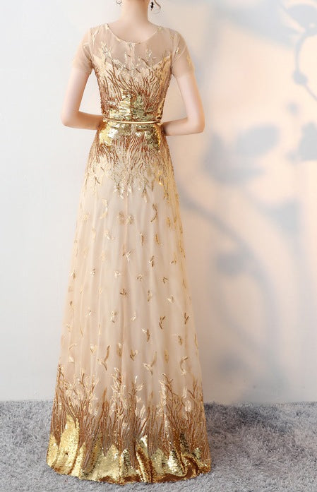 Certainly! Here's a complete and elegant full product description for a women’s evening dress, suitable for formal events