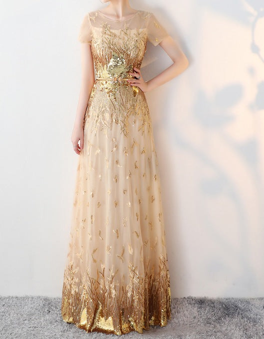 Certainly! Here's a complete and elegant full product description for a women’s evening dress, suitable for formal events