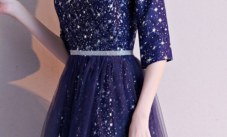 Women's Performance Dress with Long Skirt – Graceful, Flowing, and Stage-Ready