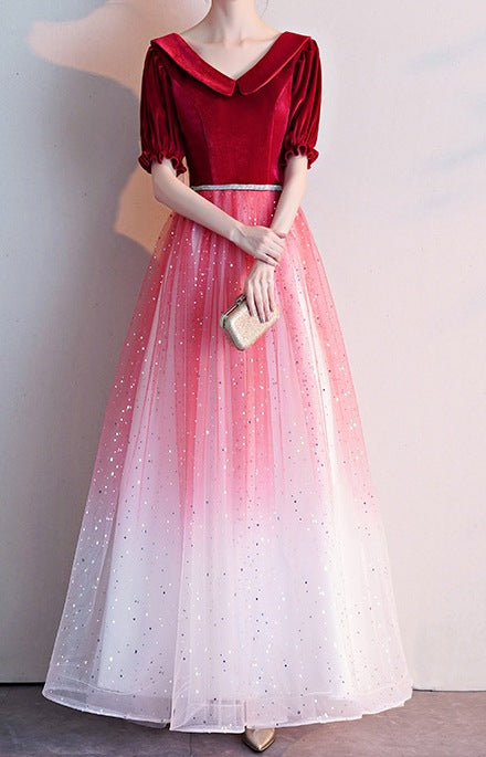 Women's Performance Dress with Long Skirt – Graceful, Flowing, and Stage-Ready