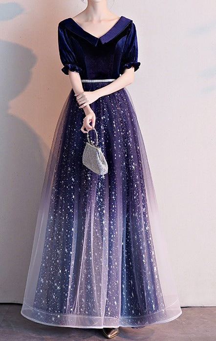 Women's Performance Dress with Long Skirt – Graceful, Flowing, and Stage-Ready