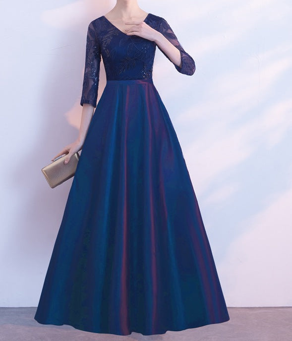 Women's Spring Evening Host Dress-Long, Elegant & Lightly Glamorous