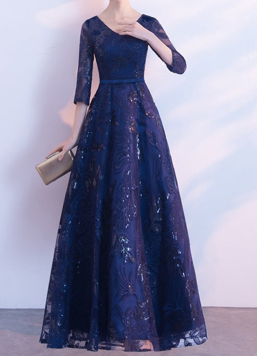 Women's Spring Evening Host Dress-Long, Elegant & Lightly Glamorous