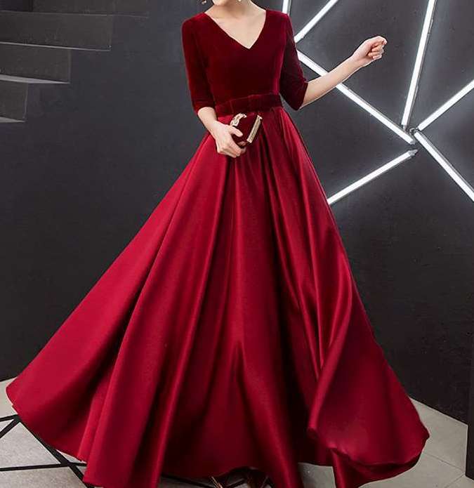 Women's Long Choir Performance Dress– Elegant, Modest & Stage-Ready