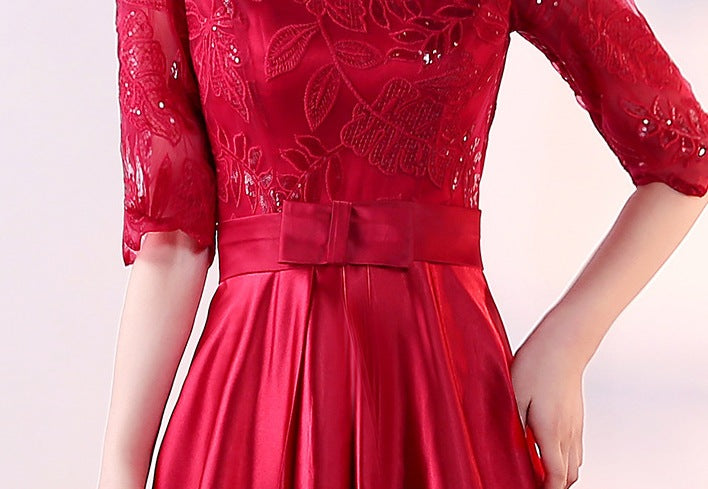 Product Title: Women's Annual Meeting Host Long Dress – Elegant, Powerful & Event-Ready