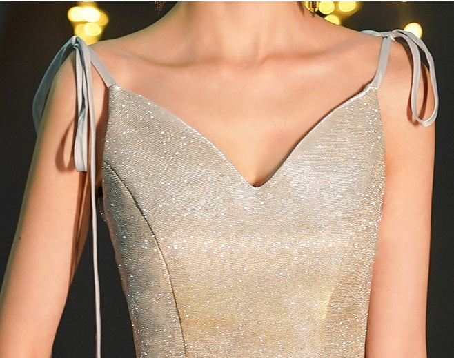 Long Host Performance Dress – Commanding, Elegant & Stage-Ready