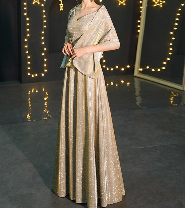 Long Host Performance Dress – Commanding, Elegant & Stage-Ready