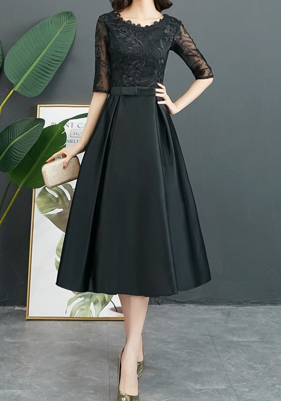 Mid-Length Evening Dress – Effortlessly Elegant & Timelessly Chic