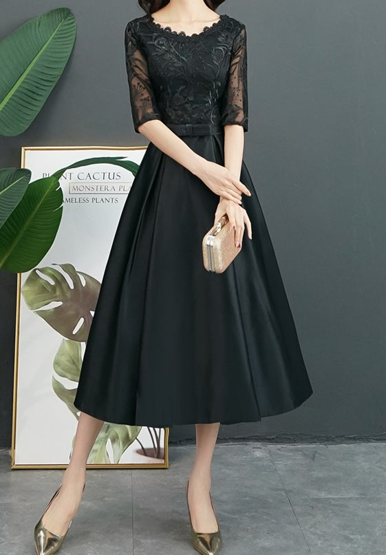 Mid-Length Evening Dress – Effortlessly Elegant & Timelessly Chic