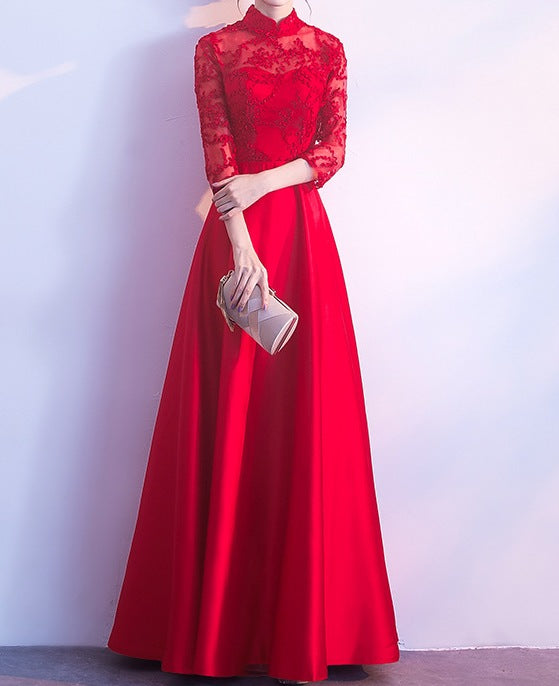 Elegant Long Evening Dress – Feminine Temperament & Timeless Grace.