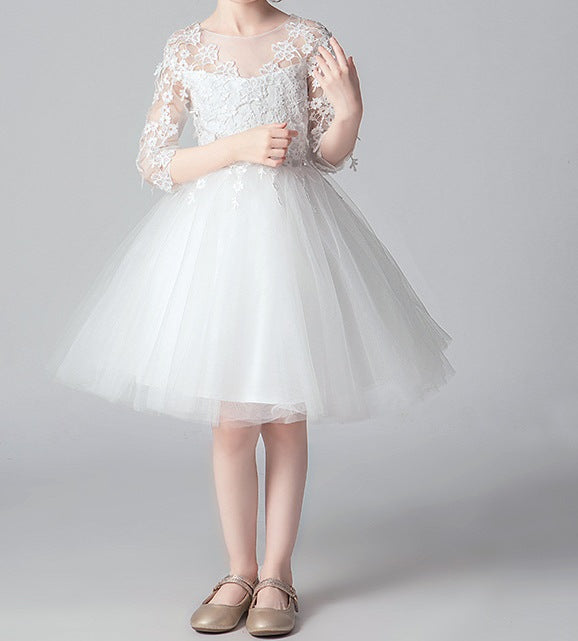 Girl’s Tutu Dress – Flower Girl Edition | Whimsical, Elegant & Picture-Perfect - RAC25ZB287GDRESS