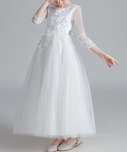 Girls’ Performance Costume One-Piece Dress – Stylish, Comfortable & Stage-Ready - RAC25ZB286GDRESS