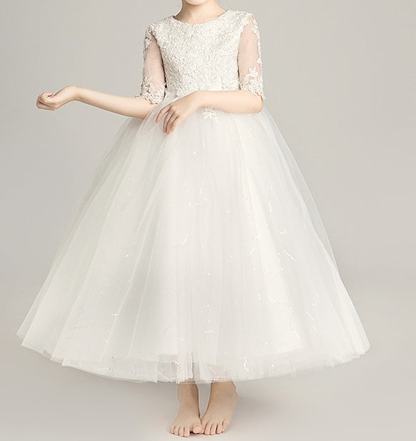 Enchanted White Princess Birthday Dress for Girls - RAC25ZB285GDRESS